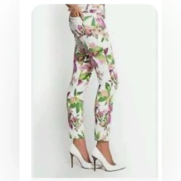 Guess Kate Floral Low Rise Skinny printed elegant jeans sz 30 - Picture 2 of 10